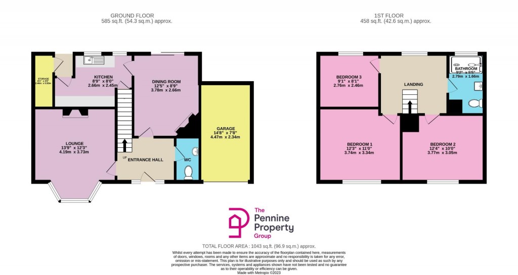 Floorplans For Mortimer Road, Penistone