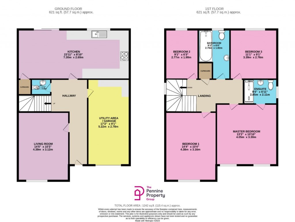 Floorplans For Cubley Wood Drive, Penistone, Sheffield
