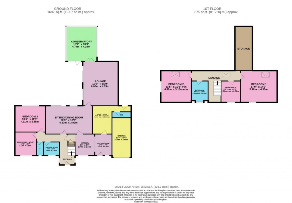 Floorplans For Tivy Dale Drive, Cawthorne, S75 4EN