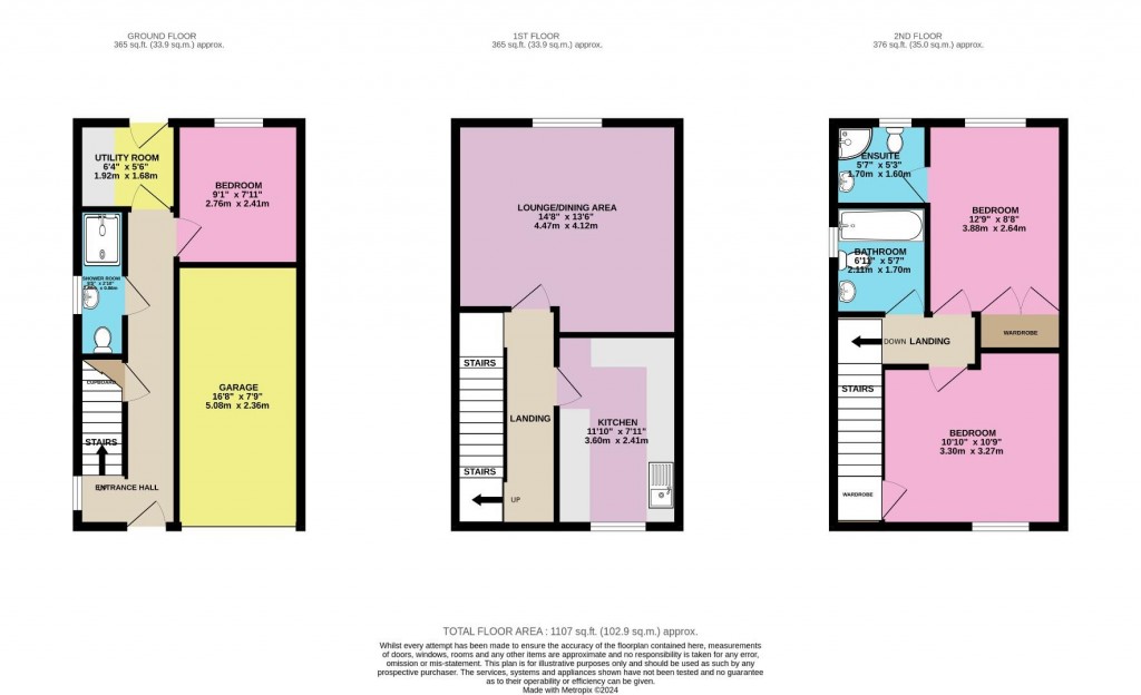 Floorplans For Ashfield Close, Penistone