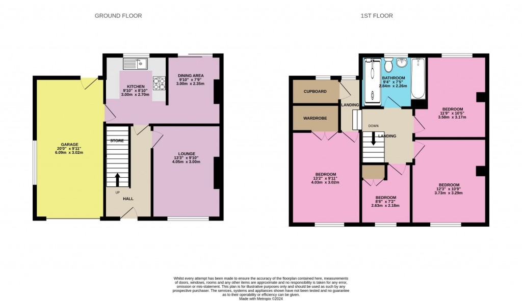 Floorplans For Wellhouse Lane, Penistone