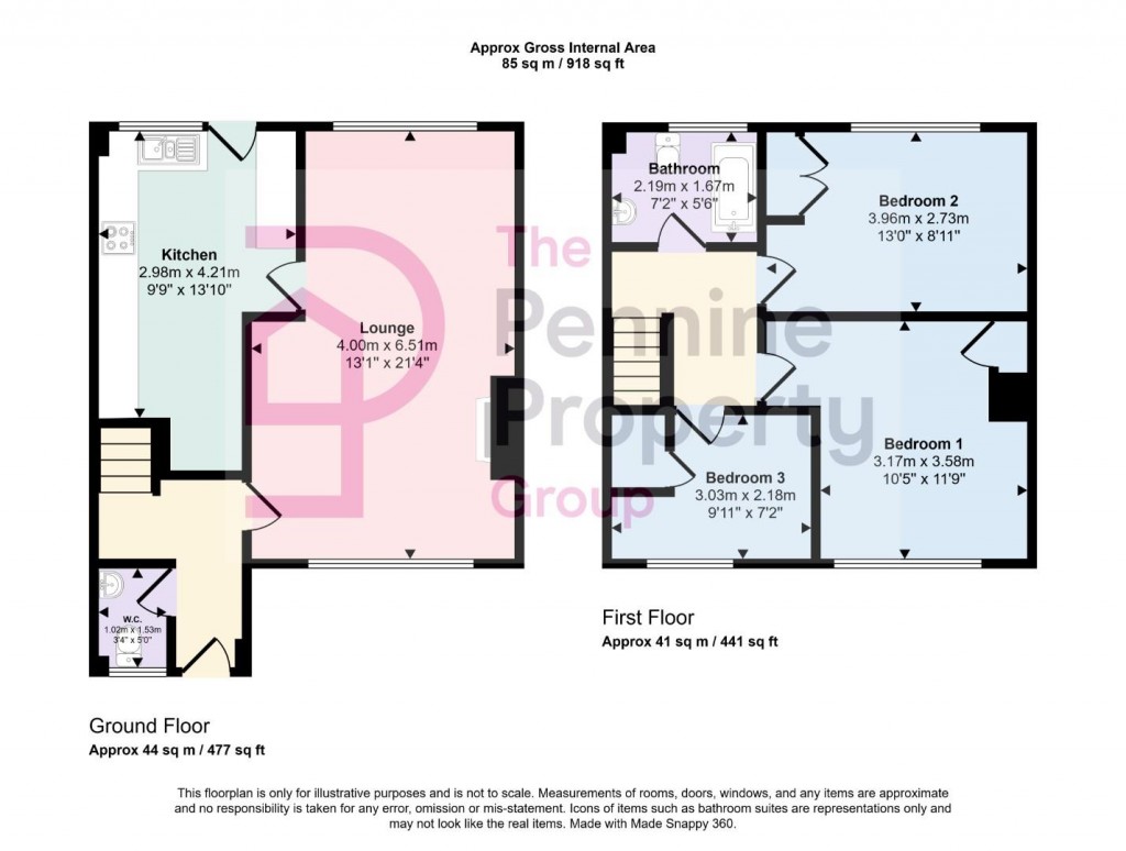Floorplans For Chapelfield Walk, Penistone