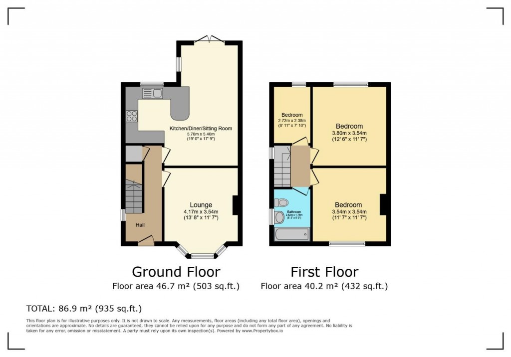 Floorplans For Cavendish Road, Barnsley