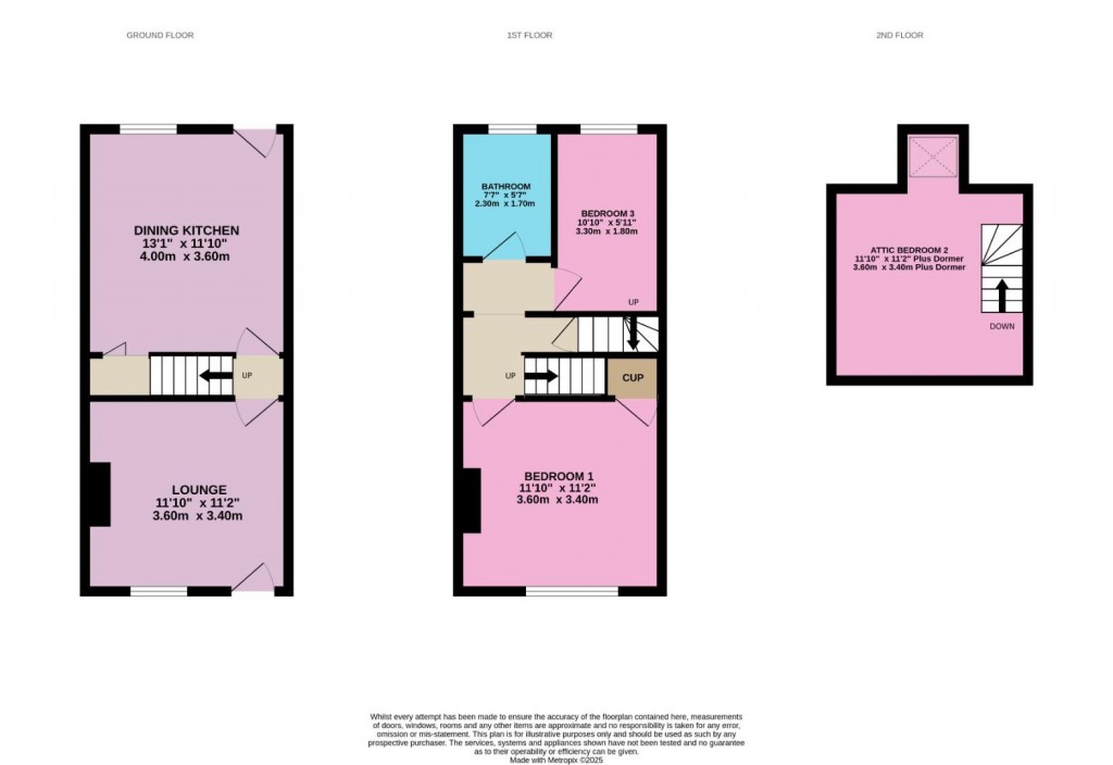Floorplans For Harvey Street, Deepcar, Sheffield