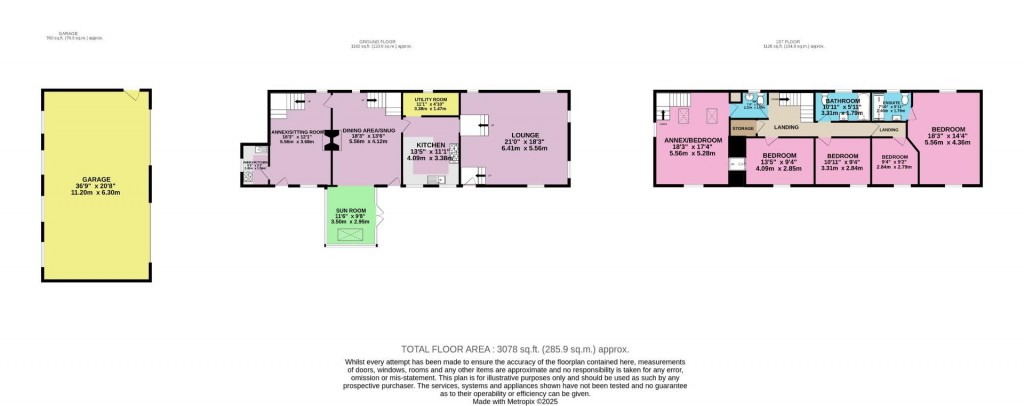 Floorplans For Townend Lane, Deepcar, Sheffield