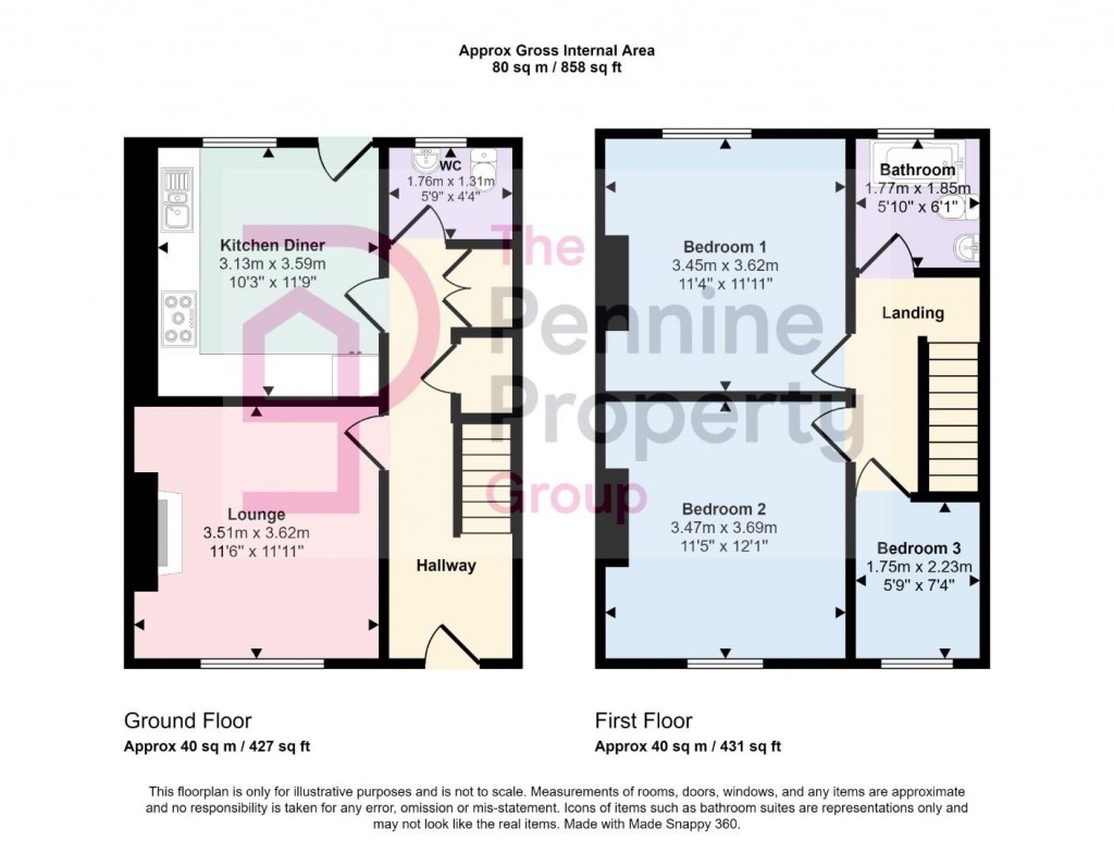Floorplans For Knowles Street, Penistone