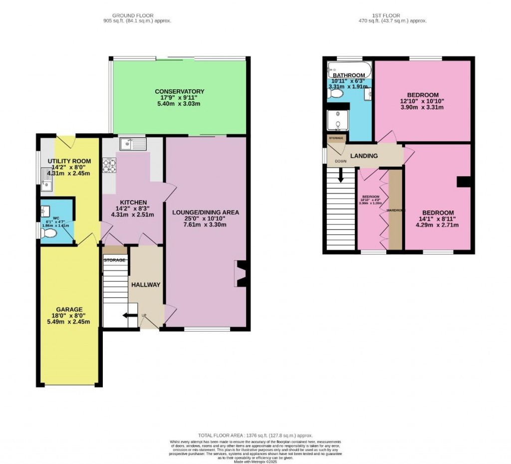 Floorplans For Rookery Way, Thurgoland, Sheffield