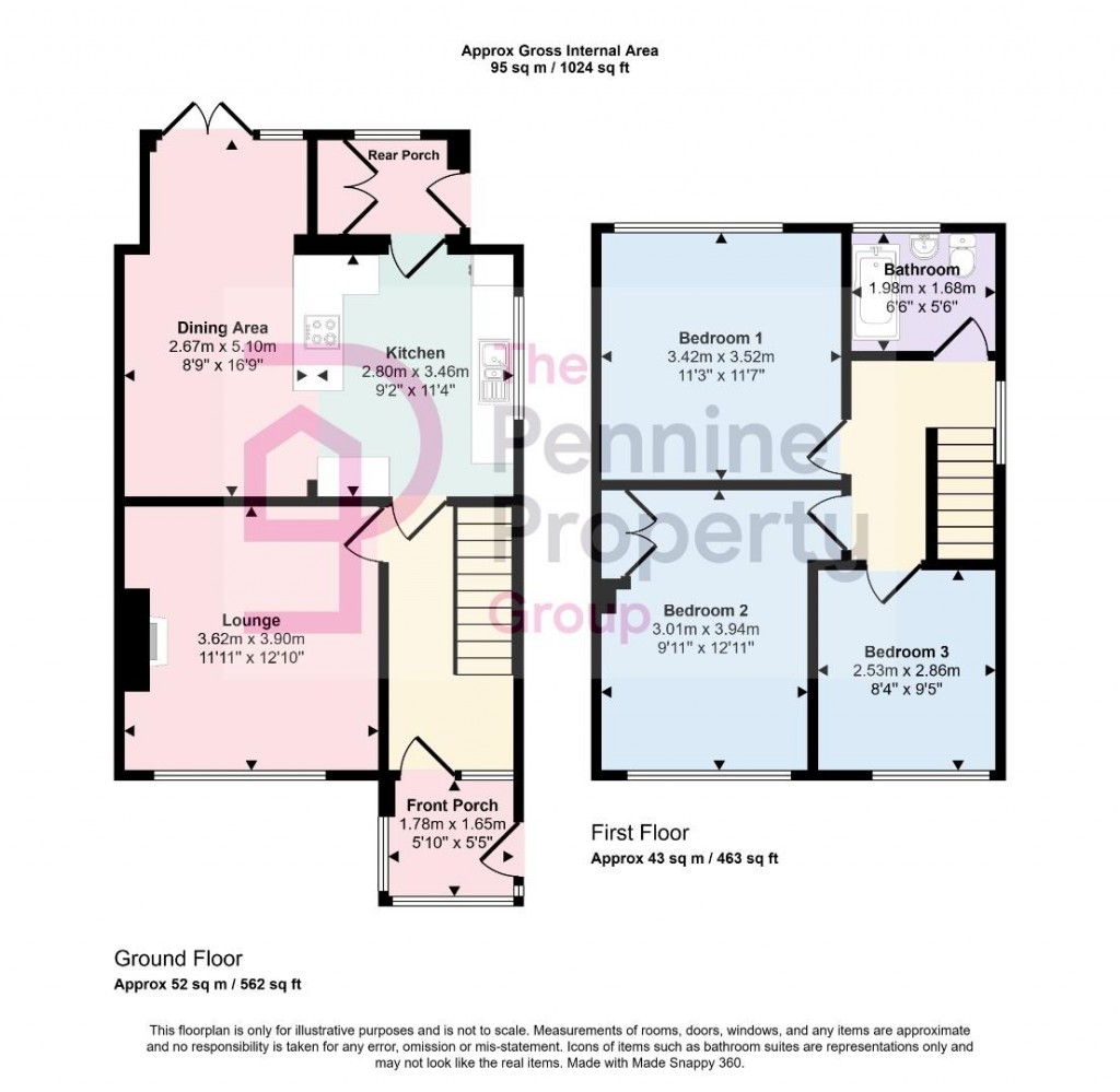 Floorplans For Cubley Rise Road, Penistone