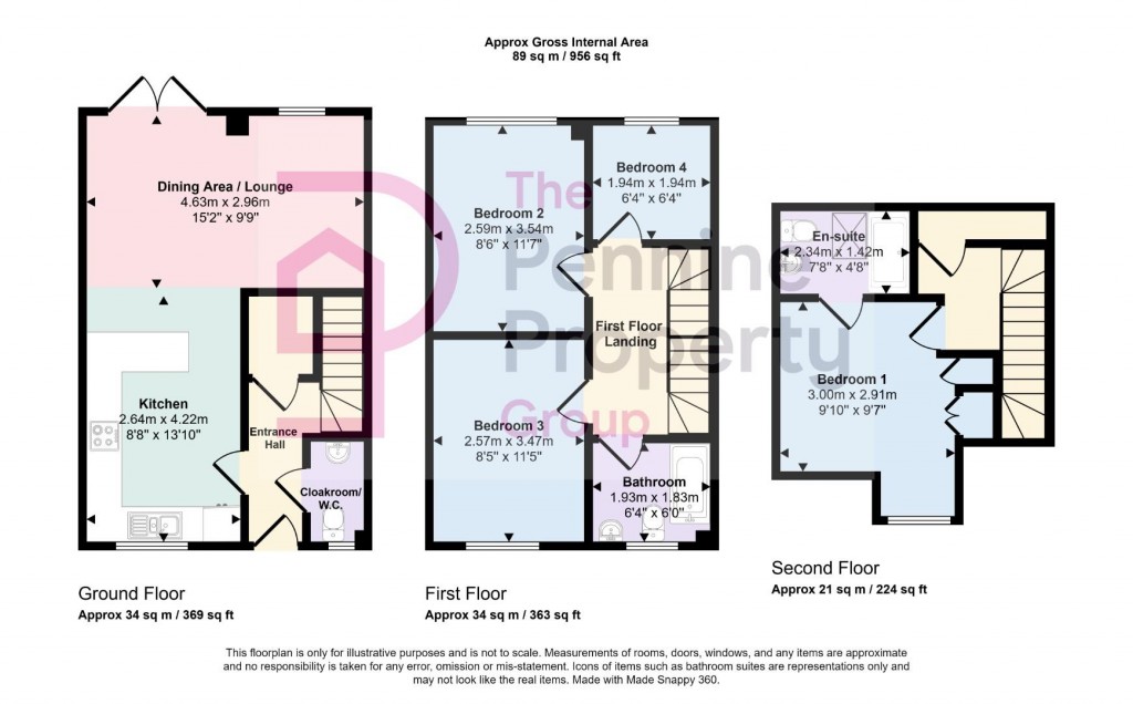 Floorplans For Ivy Bank Close, Penistone, Sheffield