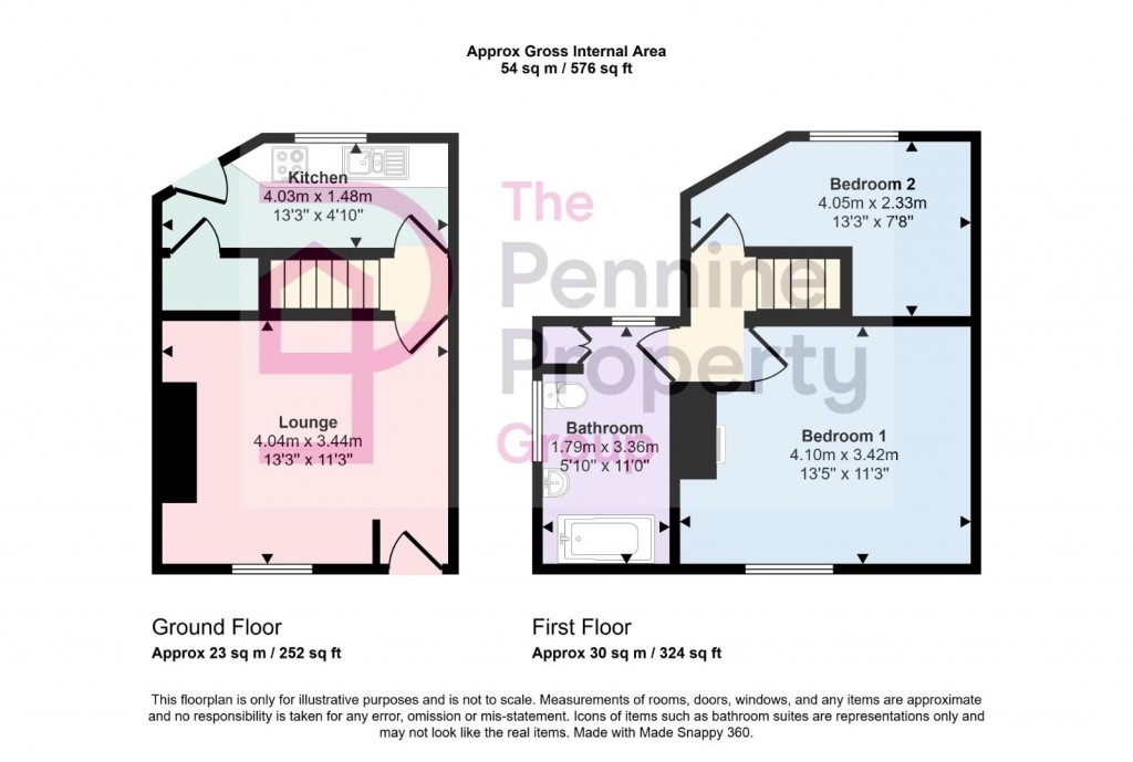 Floorplans For Sheffield Road, Oxspring