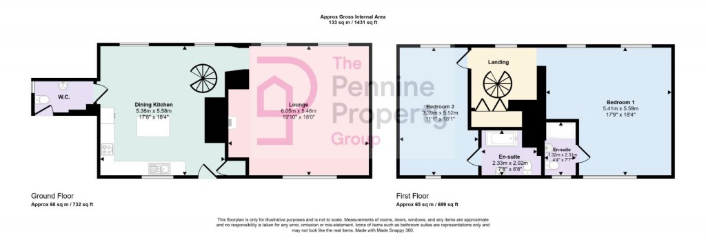 Floorplans For Banks Hall Cottages, Woolstocks Lane, Cawthorne, Barnsley