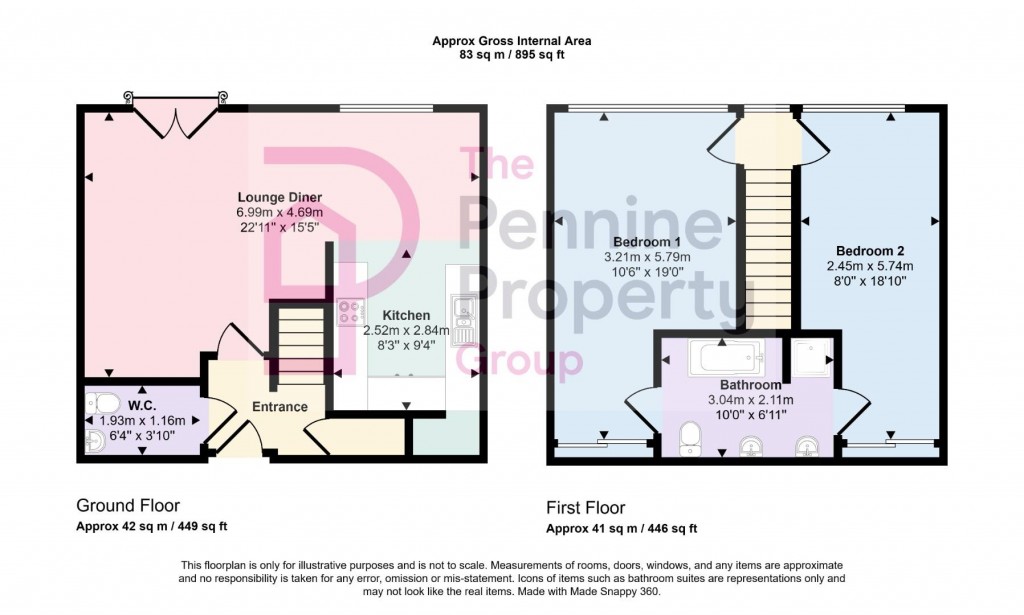 Floorplans For The Melting Point, Firth Street, Huddersfield