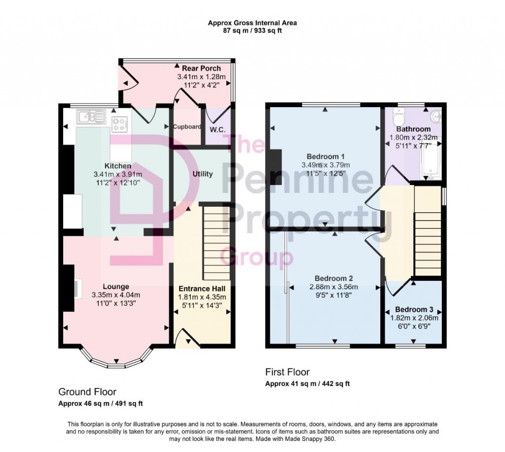Floorplans For Fitzwilliam Street, Elsecar