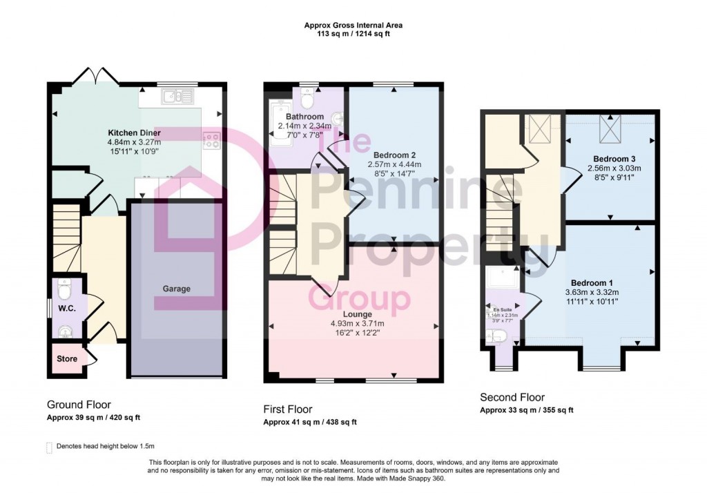 Floorplans For Mossley Place, Penistone