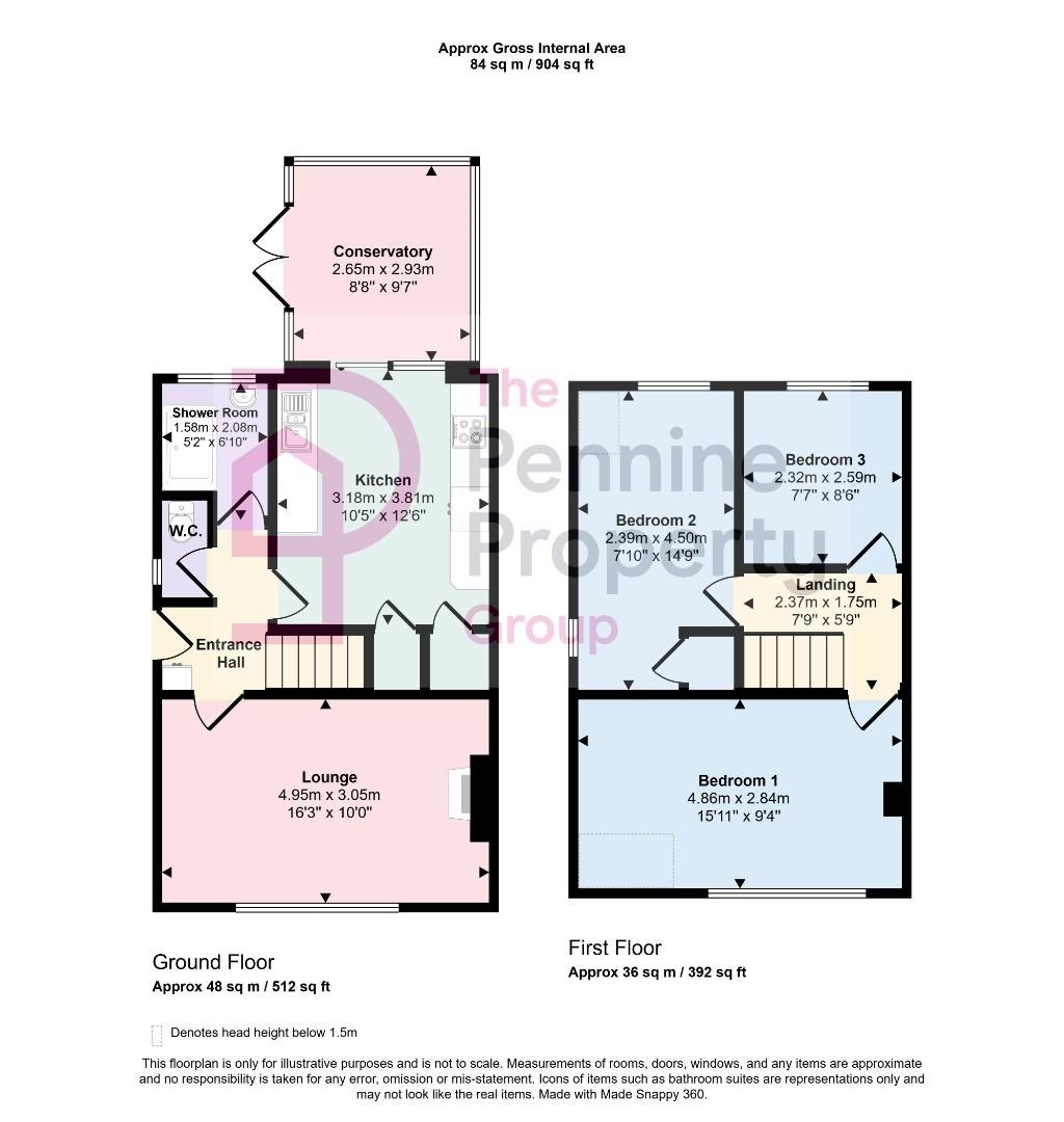 Floorplans For Church View Crescent, Penistone