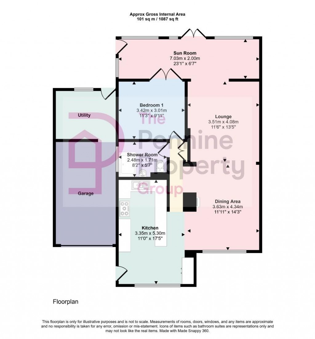 Floorplans For Highfield Avenue, Birdsedge, Huddersfield
