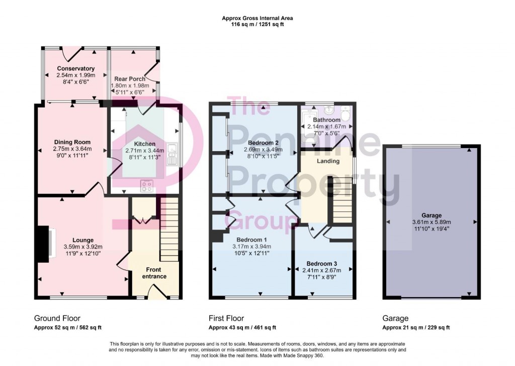 Floorplans For Cubley Rise Road, Penistone,