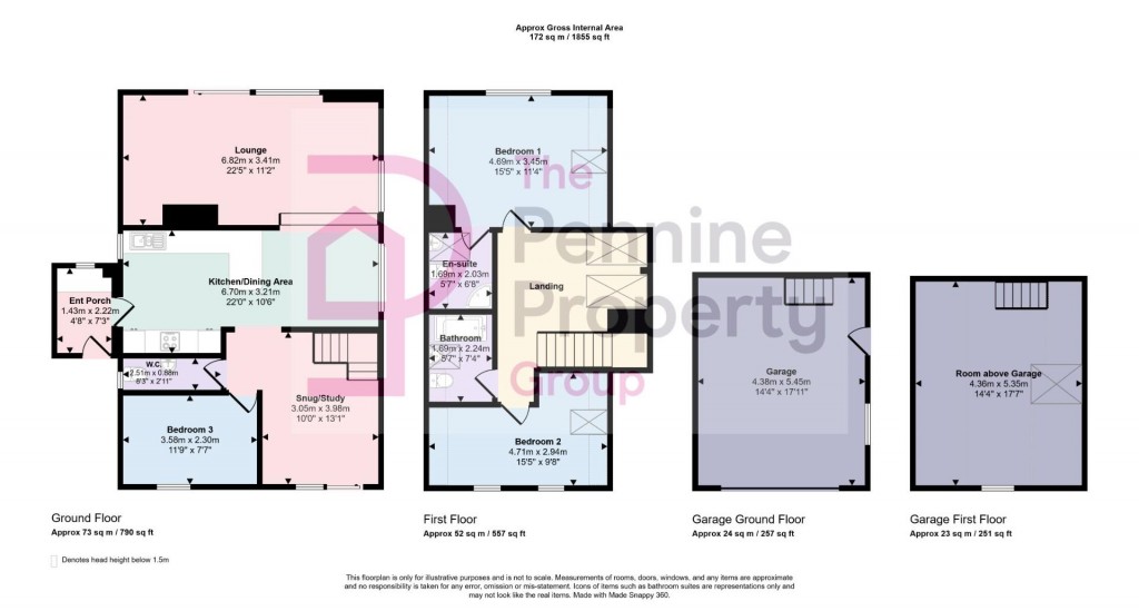 Floorplans For Highfields, Hoylandswaine, S36 7JP
