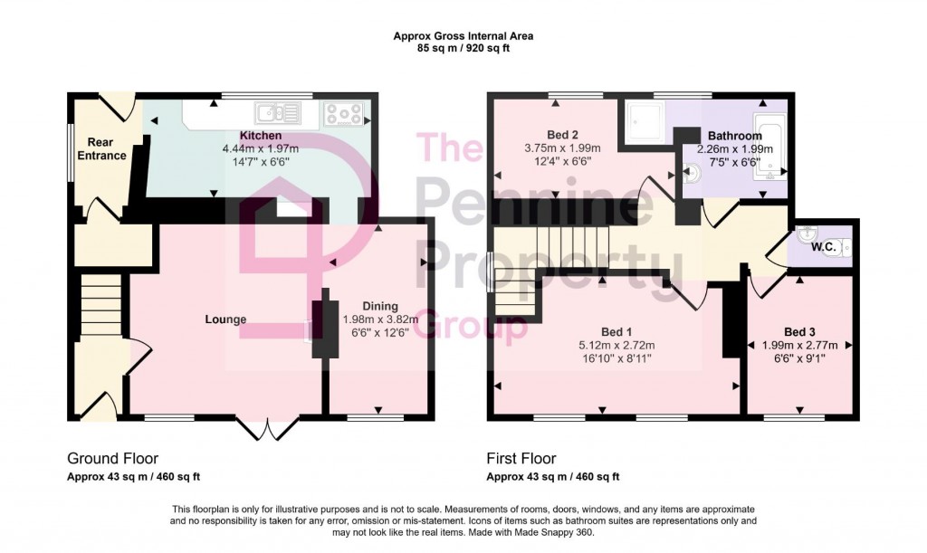 Floorplans For Huddersfield Road, Penistone, Sheffield