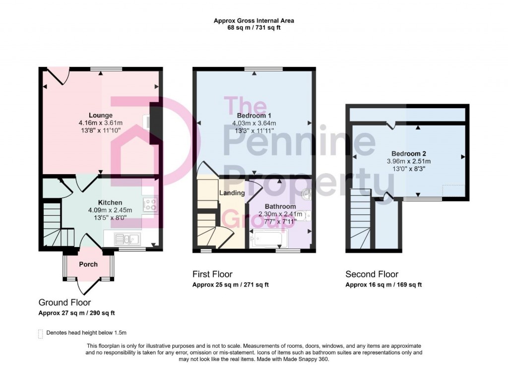 Floorplans For Sheffield Road, Oxspring, Sheffield