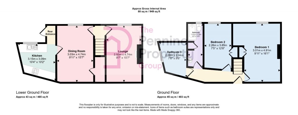 Floorplans For High Bank, Thurlstone