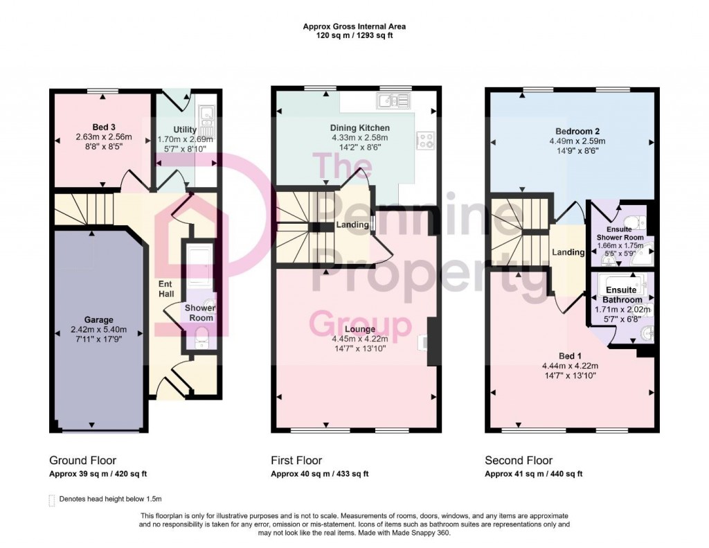 Floorplans For Ashfield Close, Penistone