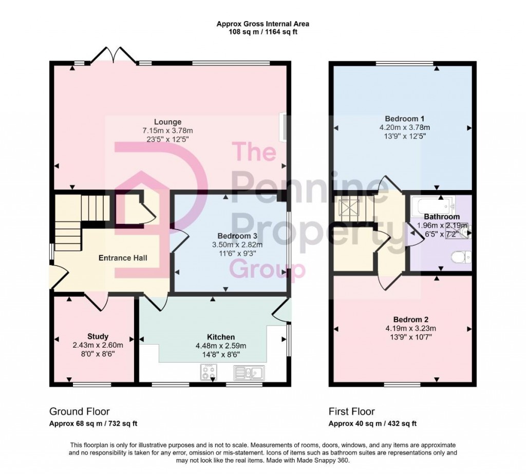 Floorplans For Cone Lane, Silkstone Common