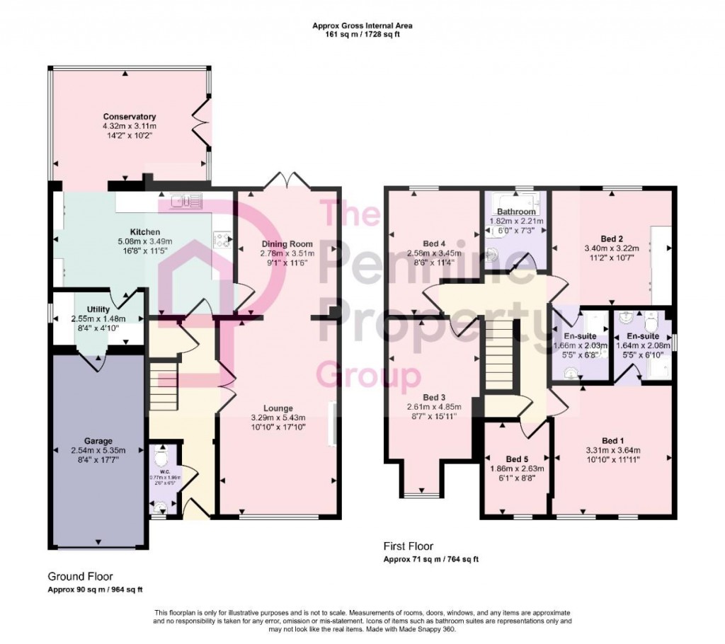 Floorplans For Longley Ings, Oxspring