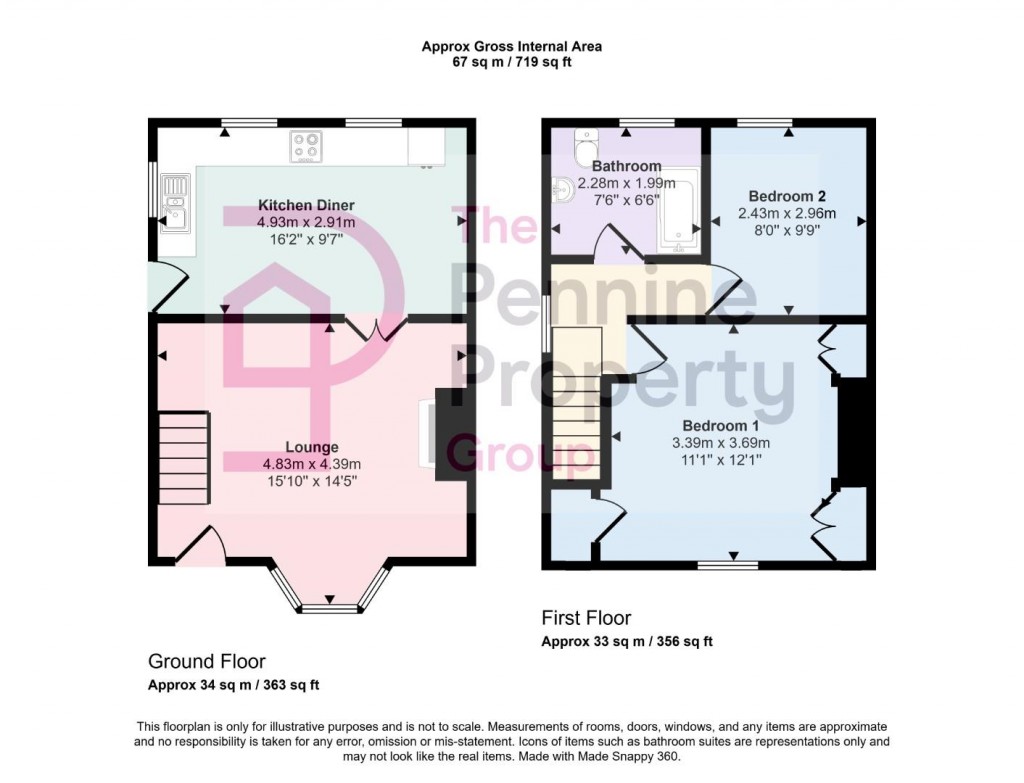 Floorplans For Ben Bank Road, Silkstone Common, Barnsley