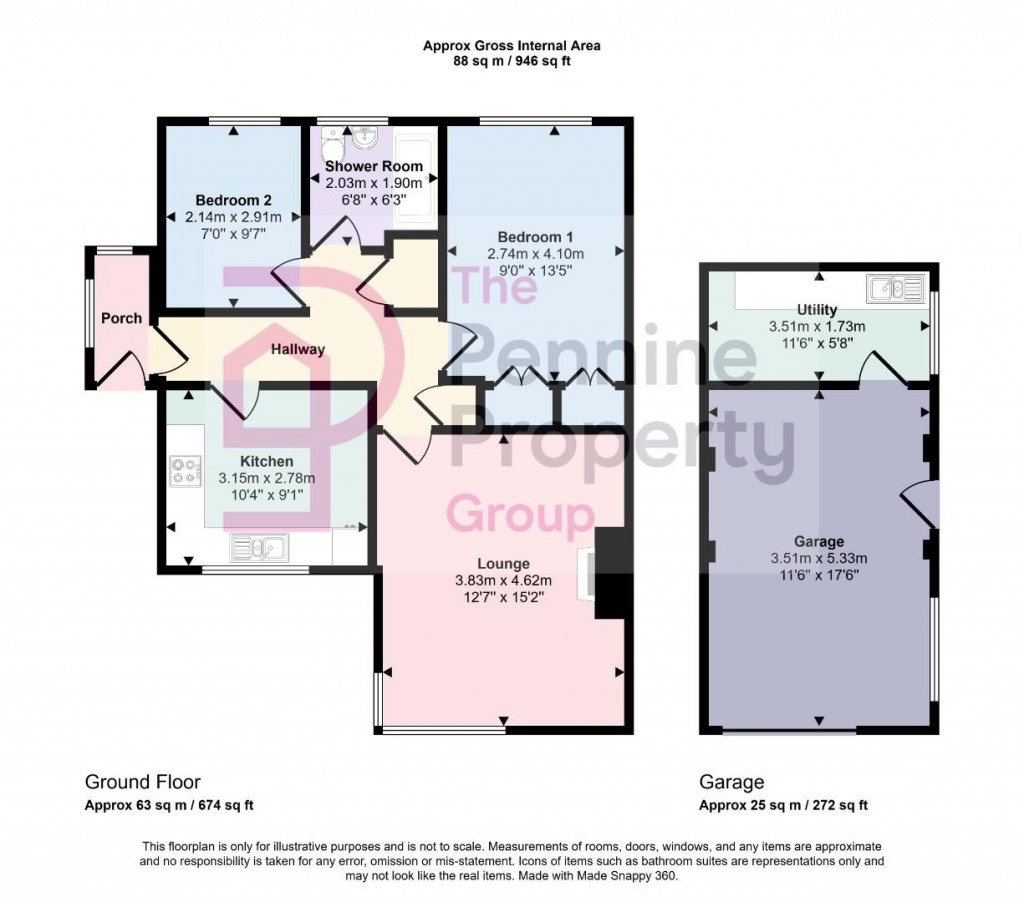 Floorplans For Mayfield, Oxspring, Sheffield