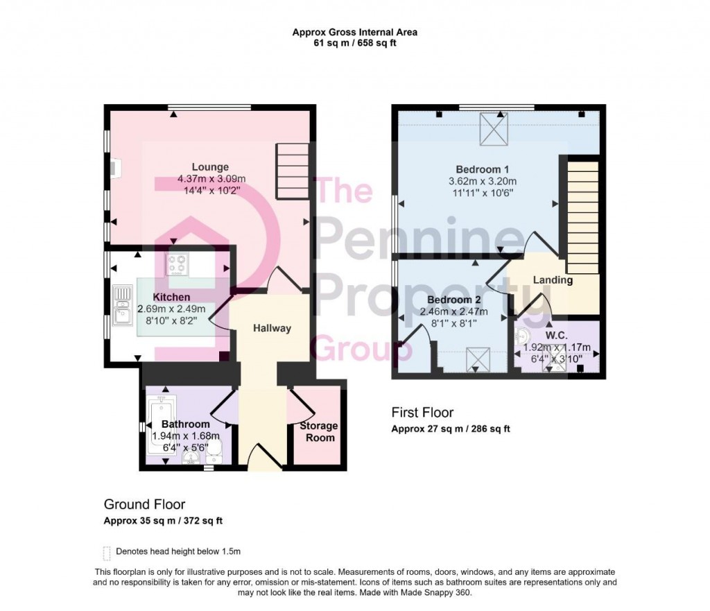 Floorplans For 3 The Old School, Green Moor Road, Green Moor, S35 7JA