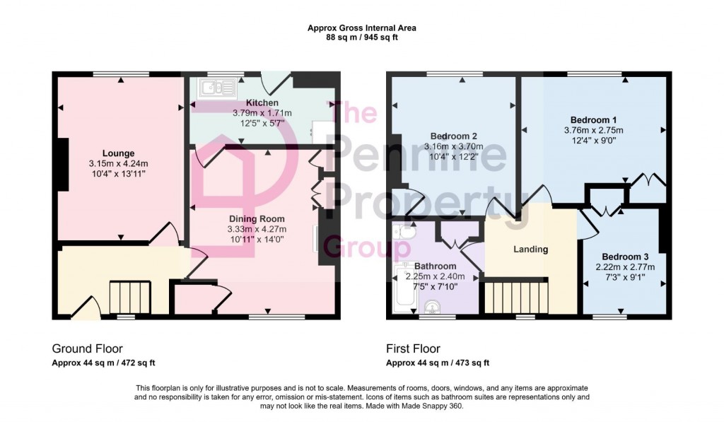 Floorplans For Victoria Street, Penistone