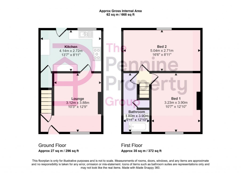 Floorplans For High Street, Penistone