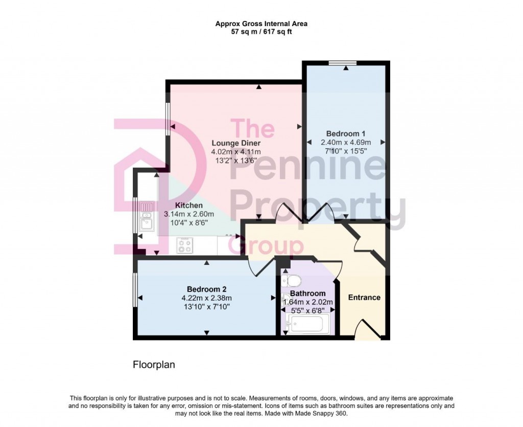 Floorplans For West Green Avenue, Off Burton Road, Monk Bretton