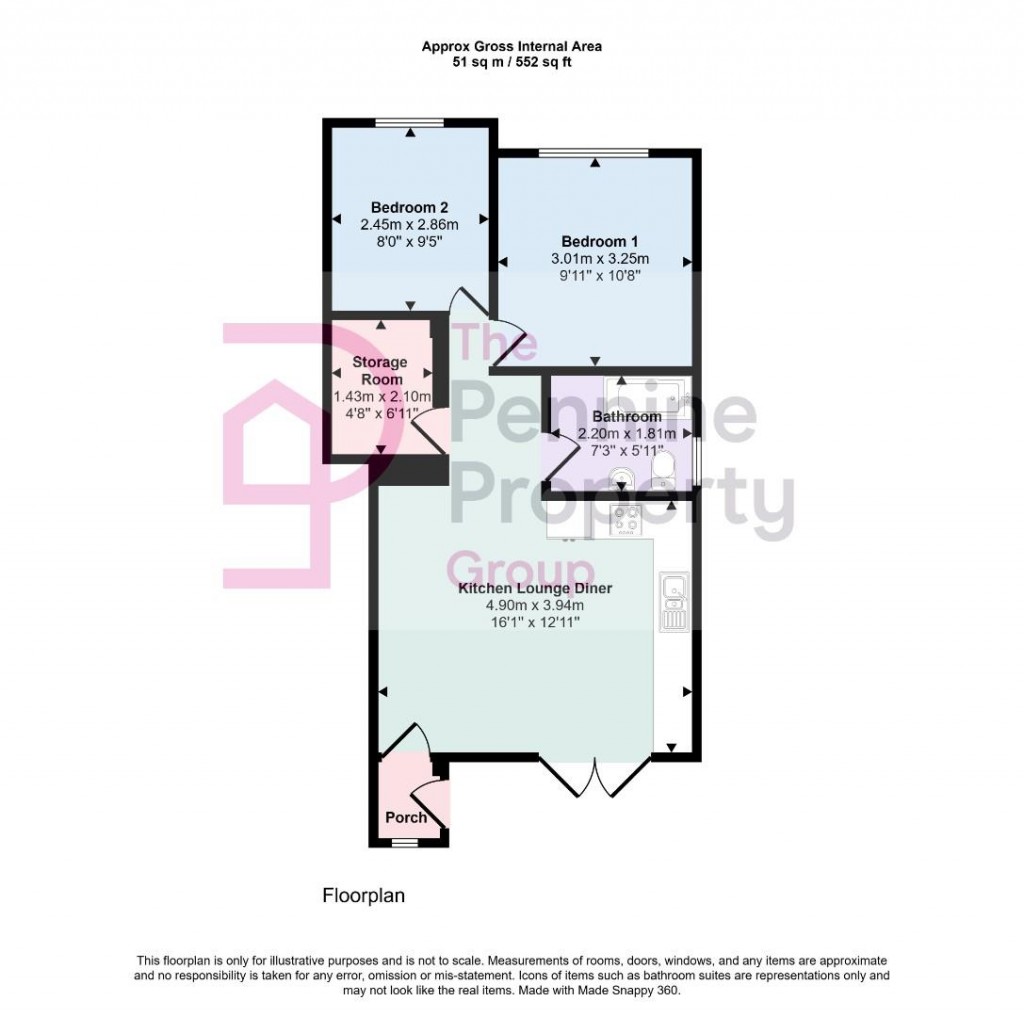 Floorplans For Ballfield Fold, Kexborough/Darton