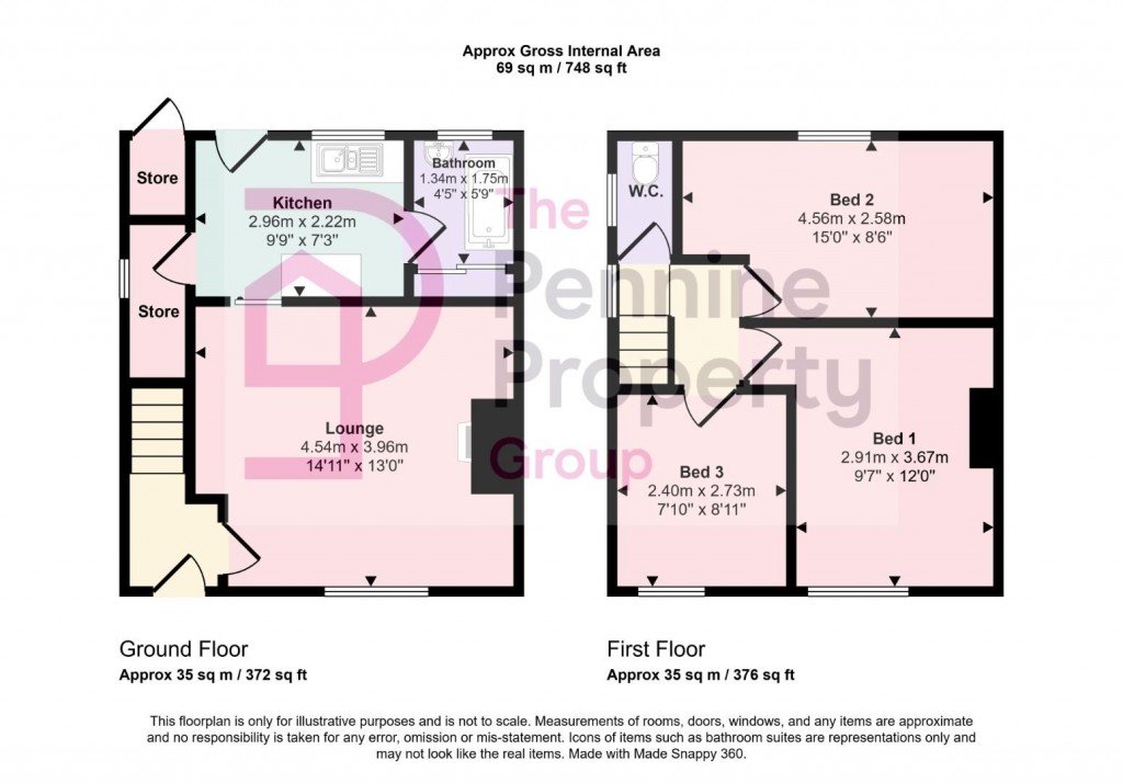 Floorplans For Westfield Avenue, Thurlstone,