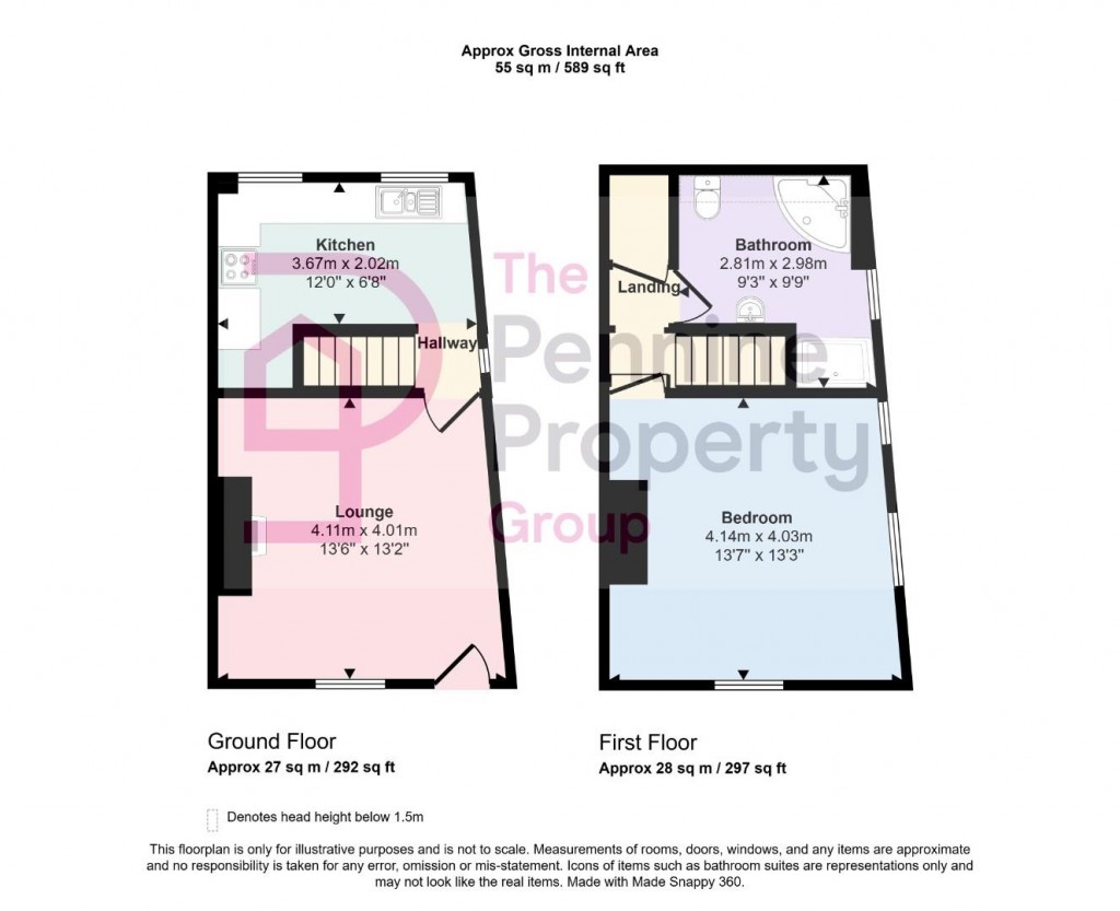Floorplans For Hamper Lane, Hoylandswaine