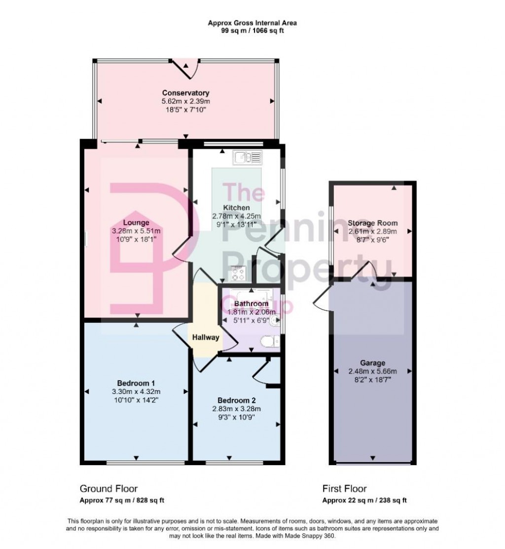 Floorplans For Ings Way, Ingbirchworth, Penistone
