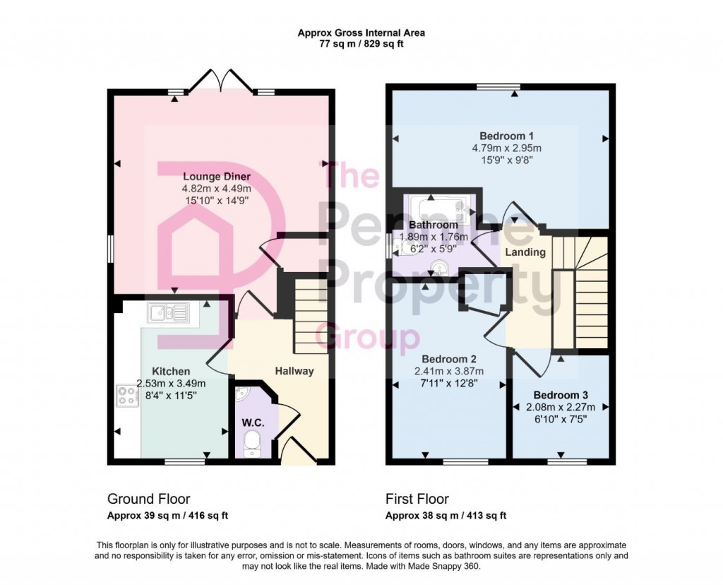 Floorplans For Church Drive, Hoylandswaine