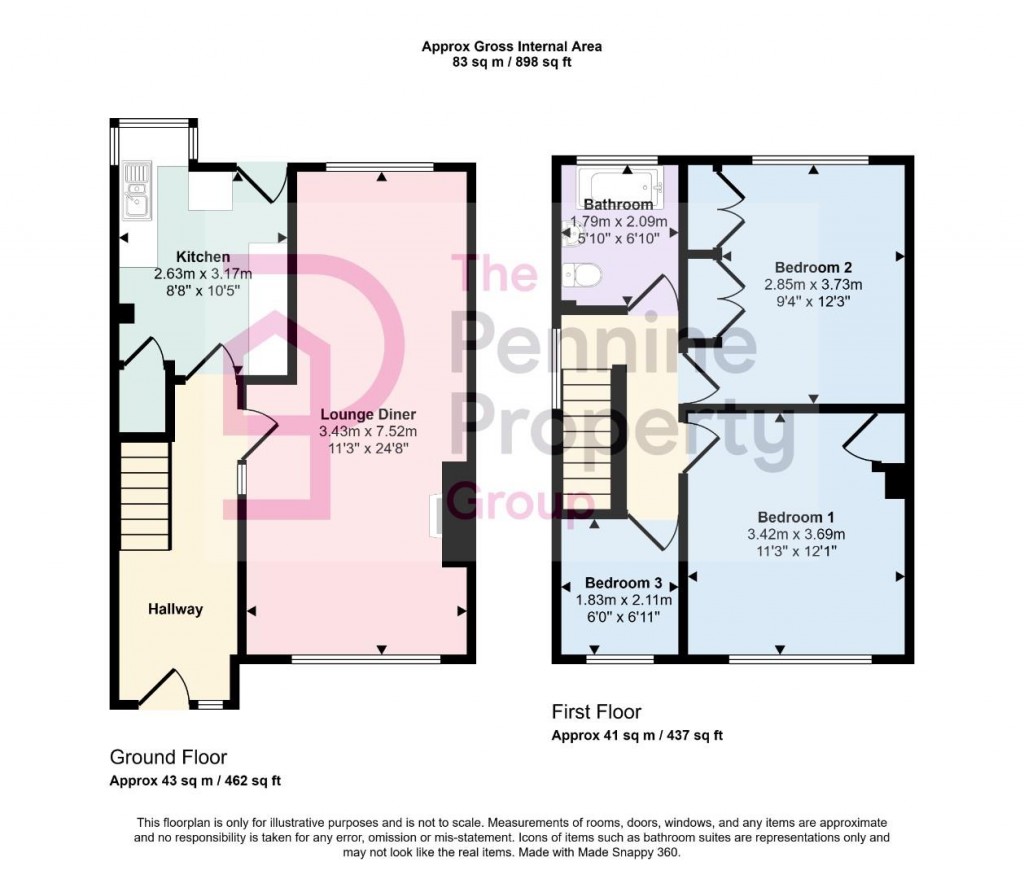 Floorplans For Clarel Street, Penistone