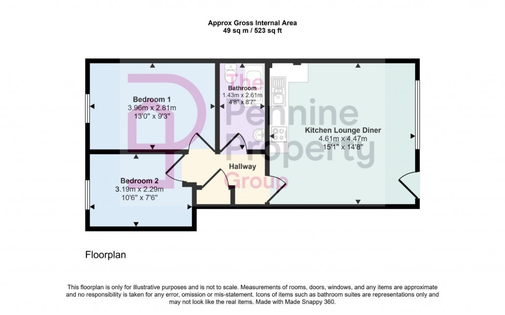 Floorplans For Manchester Road, Thurlstone, Sheffield